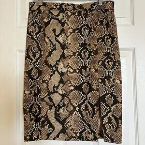 Altuzarra for Target snake print pencil skirt with slit